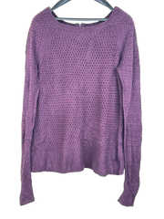 Secondhand Branded Winter Knitted Tops by American Eagle, Maroon Cotton fabric, Premium Plus condition, for Women - Online Thrift Shop Peshawar Pakistan