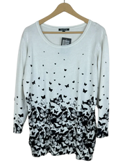 Premium Plus Condition Winter Knitted Tops | Preloved Bonmarché | White Viscose | Thrift Shop for Women Karachi Pakistan | OTS