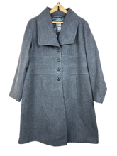 Secondhand Branded Winter Long Cardigans by Unknown, Gray Wool + Polyester fabric, Premium condition, for Women - Online Thrift Shop Lahore Pakistan