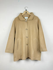 UK Imported secondhand Women's Winter Long Coat - East Ex brand, Beige Wool Lane, Premium condition, for Women - Online Thrift Store Lahore Pakistan