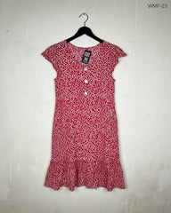 Women Maxi & Frock | Unknown | Preloved Branded | Red Polyester | Premium | OTS Thrift Store Lahore Pakistan