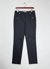 UK Imported secondhand Womens Pants & Trousers - H&M brand, Black Polyester, Premium condition, for Women - Online Thrift Store Islamabad Pakistan