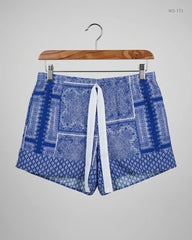 Premium Condition Womens Shorts | Preloved LABLE CUT | Blue Viscose | Thrift Shop for Women Peshawar Pakistan | OTS
