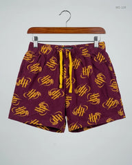Preloved Premium Womens Shorts by WIZARDING WORLD, Maroon Cotton for Women - OTS Thrift Shop Karachi Pakistan