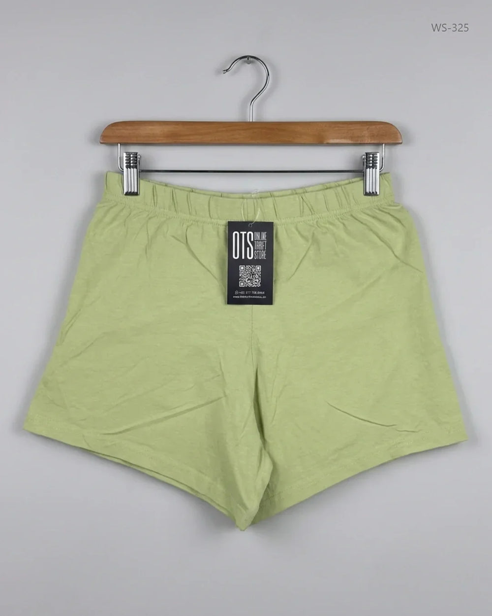 Shop Premium Womens Shorts by Primark | Preloved Branded Clothes | Green Cotton | Women | OTS Thrift Store Islamabad Pakistan