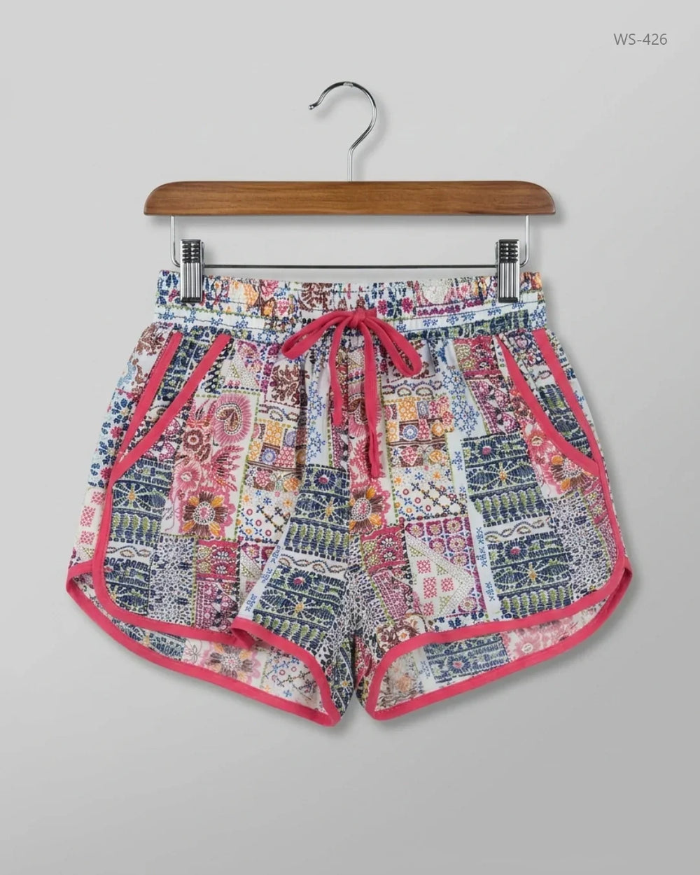 UK Imported secondhand Womens Shorts - Modal Mpresion brand, Multi viscose, Premium condition, for Women - Online Thrift Store Karachi Pakistan