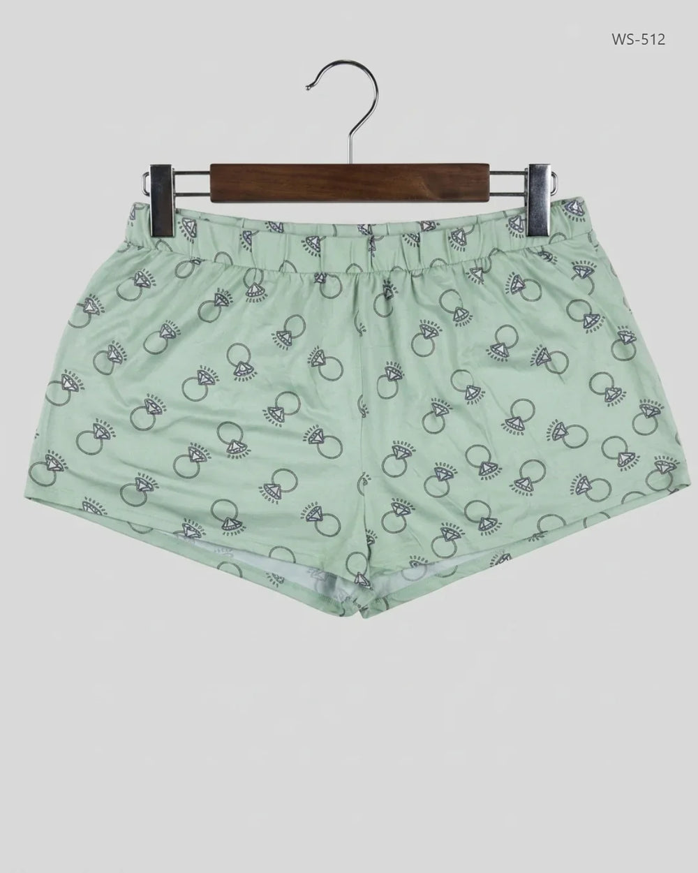 UK Imported secondhand Womens Shorts - Lets Party by TJM brand, Pistachio Polyester, Premium condition, for Women - Online Thrift Store Karachi Pakistan