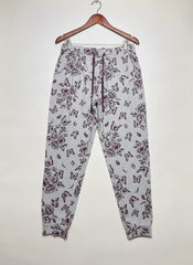 Secondhand Branded Womens Summer Trousers by Marks & Spencer, Grey Polyester fabric, Premium condition, for Womens - Online Thrift Shop Lahore Pakistan
