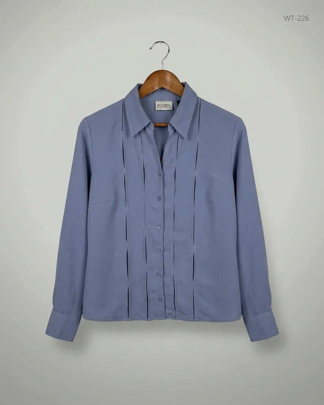 Excellent Condition Womens Summer Tops | Preloved Fosby | Blue Polyester | Thrift Shop for Women Islamabad Pakistan | OTS