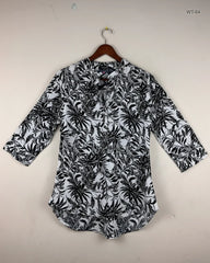 Premium Condition Womens Summer Tops | Preloved Mystify | Black & White Polyester | Thrift Shop for Women Lahore Pakistan | OTS