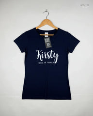 Shop Premium Womens Tshirts by FRUIT OF THE LOOM | Preloved Branded Clothes | DarkBlue Cotton | | OTS Thrift Store Karachi Pakistan