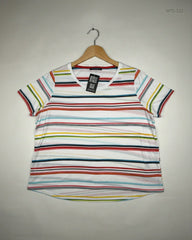 Secondhand Branded Womens Tshirts by Marks & Spencer, Multi Cotton fabric, Premium condition, for - Online Thrift Shop Islamabad Pakistan