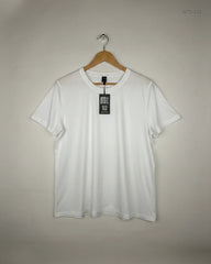 Secondhand Branded Womens Tshirts by Shein, White Polyester fabric, Premium condition, for - Online Thrift Shop Peshawar Pakistan