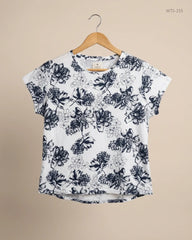 Womens Tshirts | F&F | Preloved Branded | Black & White Cotton | Premium | OTS Thrift Store Karachi Pakistan