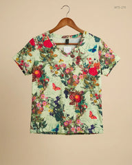 Secondhand Branded Womens Tshirts by cut label, Multi Cotton fabric, Premium condition, for Womens - Online Thrift Shop Karachi Pakistan