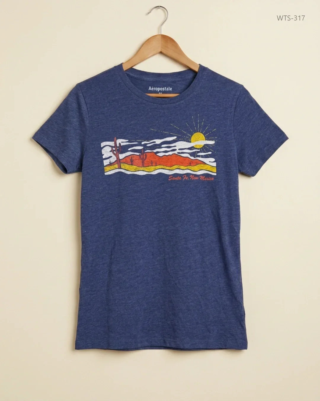 Womens Tshirts | Aeropostale | Preloved Branded | Navy Blue Cotton | Premium | OTS Thrift Store Lahore Pakistan