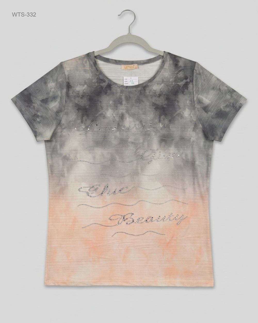 UK Imported secondhand Womens Tshirts - LETTICIA brand, Grey Polyester, Premium condition, for Womens - Online Thrift Store Lahore Pakistan