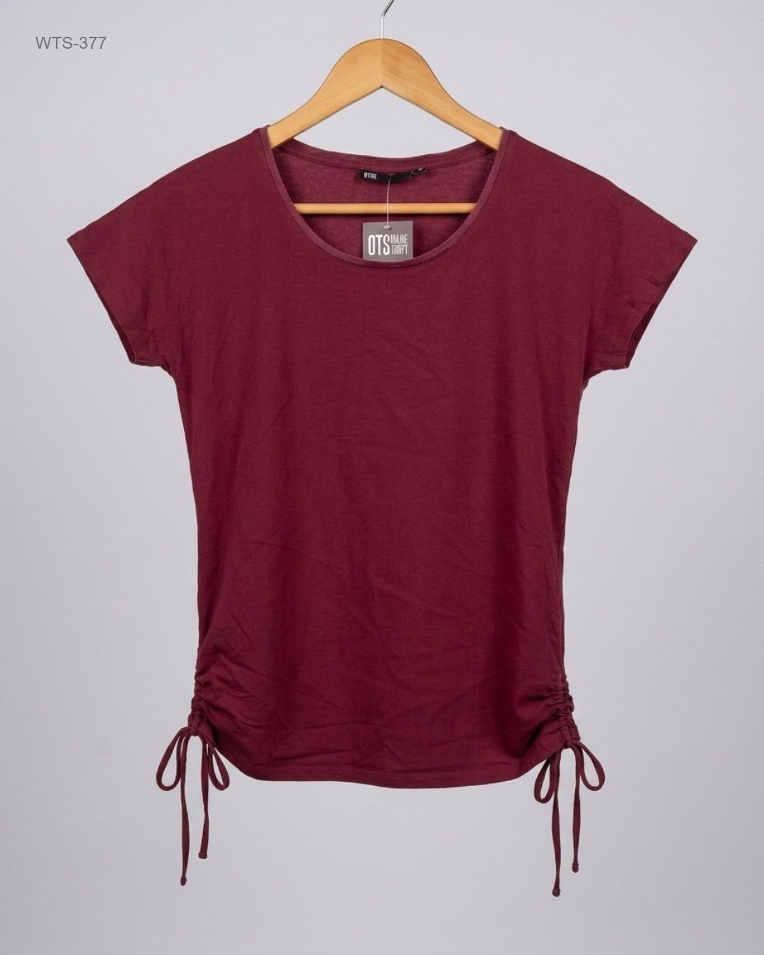 Premium Condition Womens Tshirts | Preloved WE | Maroon Polyester | Thrift Shop for Womens Lahore Pakistan | OTS