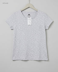 Secondhand Branded Womens Tshirts by F&F, Grey Cotton fabric, Premium condition, for Womens - Online Thrift Shop Karachi Pakistan