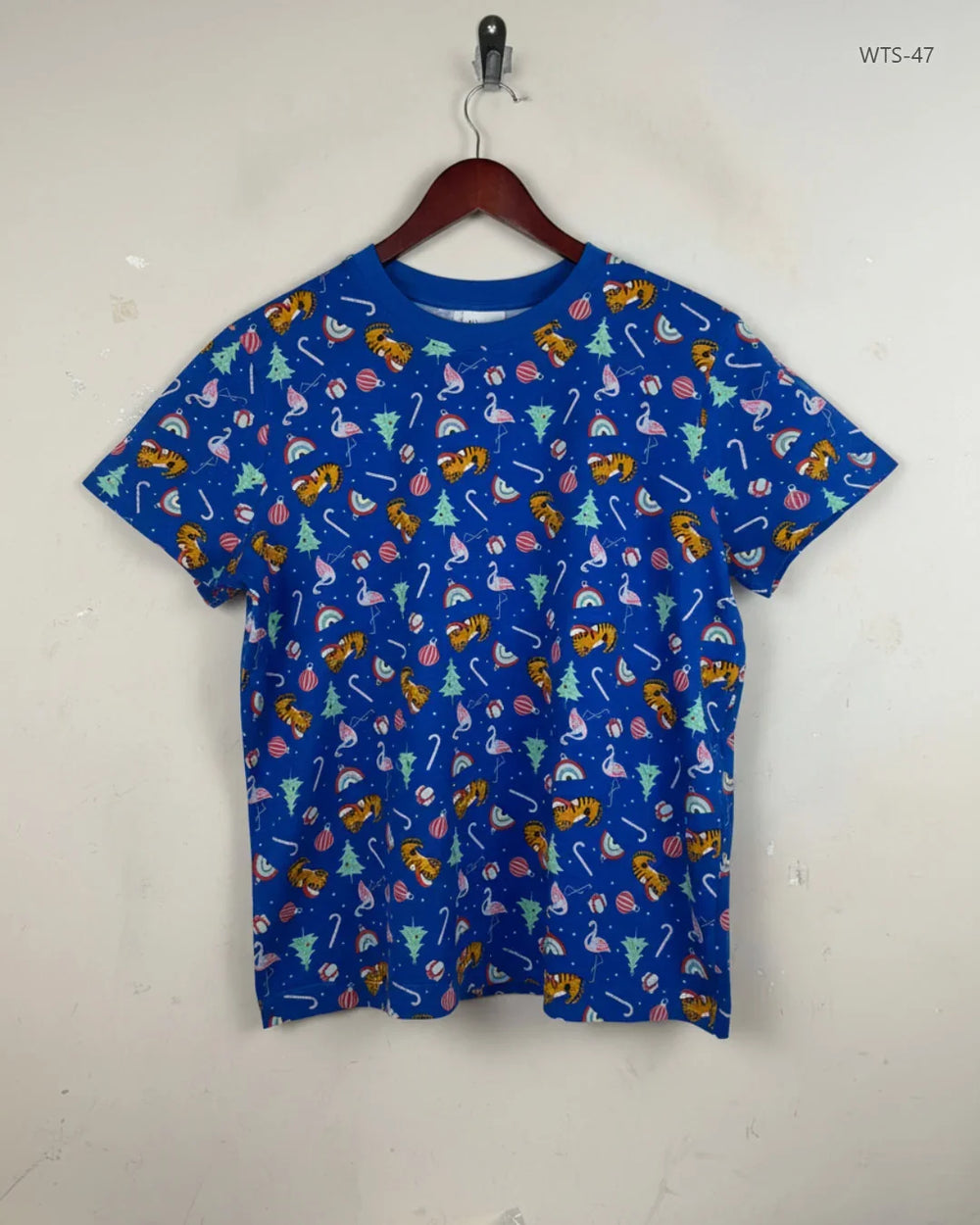 Womens Tshirts | Merry | Preloved Branded | Blue Cotton | Premium | OTS Thrift Store Islamabad Pakistan