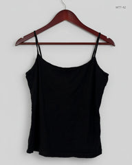 Womens Tank Top | Marks & Spencer | Preloved Branded | Black Viscose | Premium | OTS Thrift Store Peshawar Pakistan