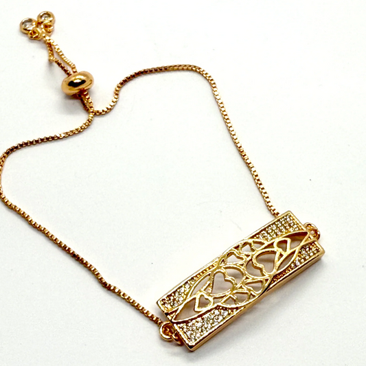 Intertwined Rectangular Bracelet