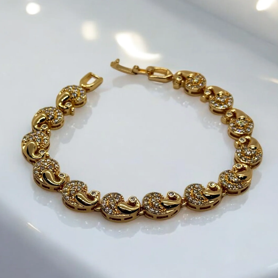 Gold Mango Design Bracelet
