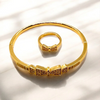 Shiny Elegant Bangle with Ring