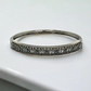 Elegant Silver Gemstone Bangle