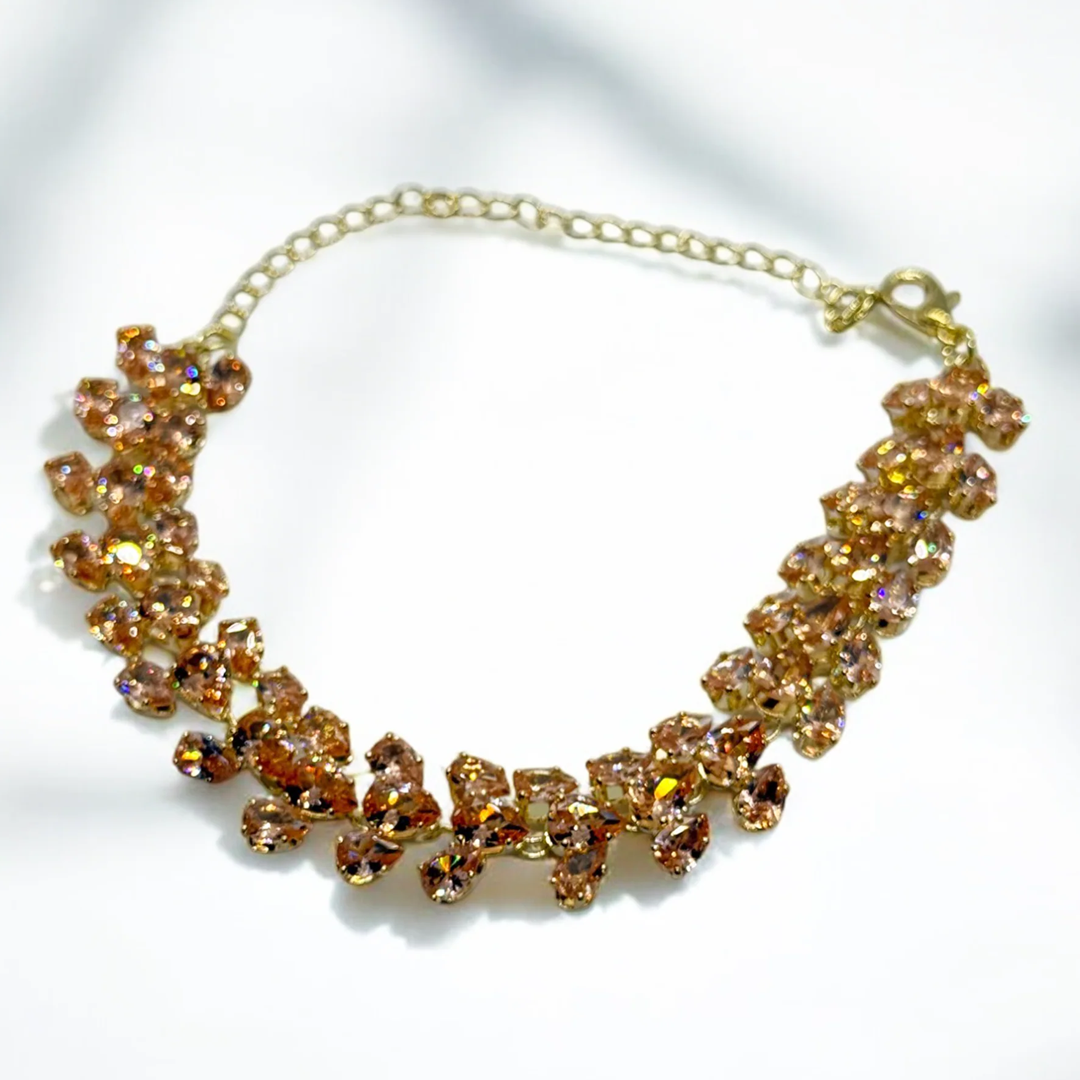 Stunning Champagne Wreath Bracelet