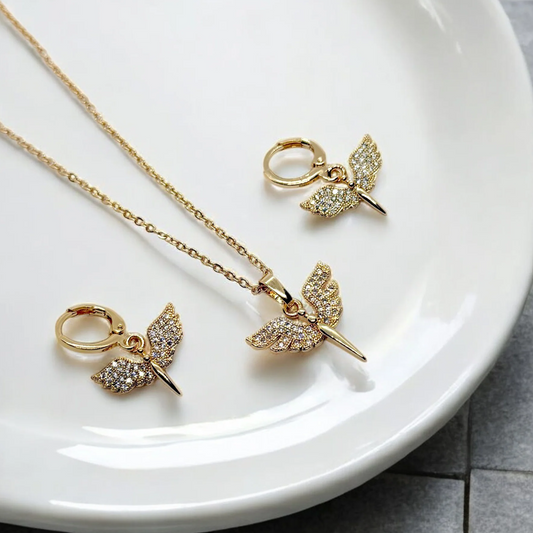 Golden Serenity Wings Set