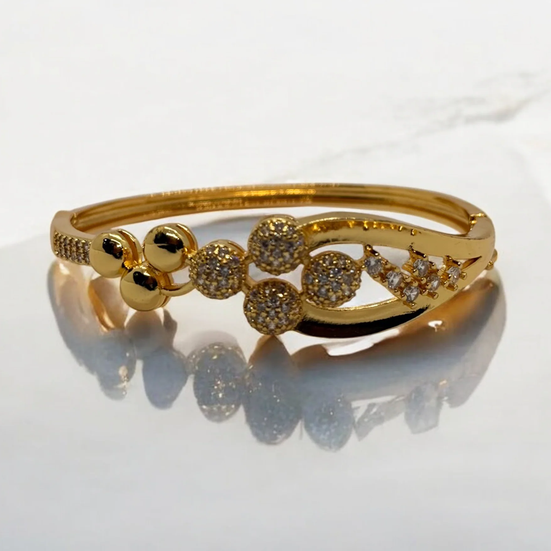 Dual-Tone Elegance Bangle