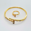 Curve Nail Bangle with Ring
