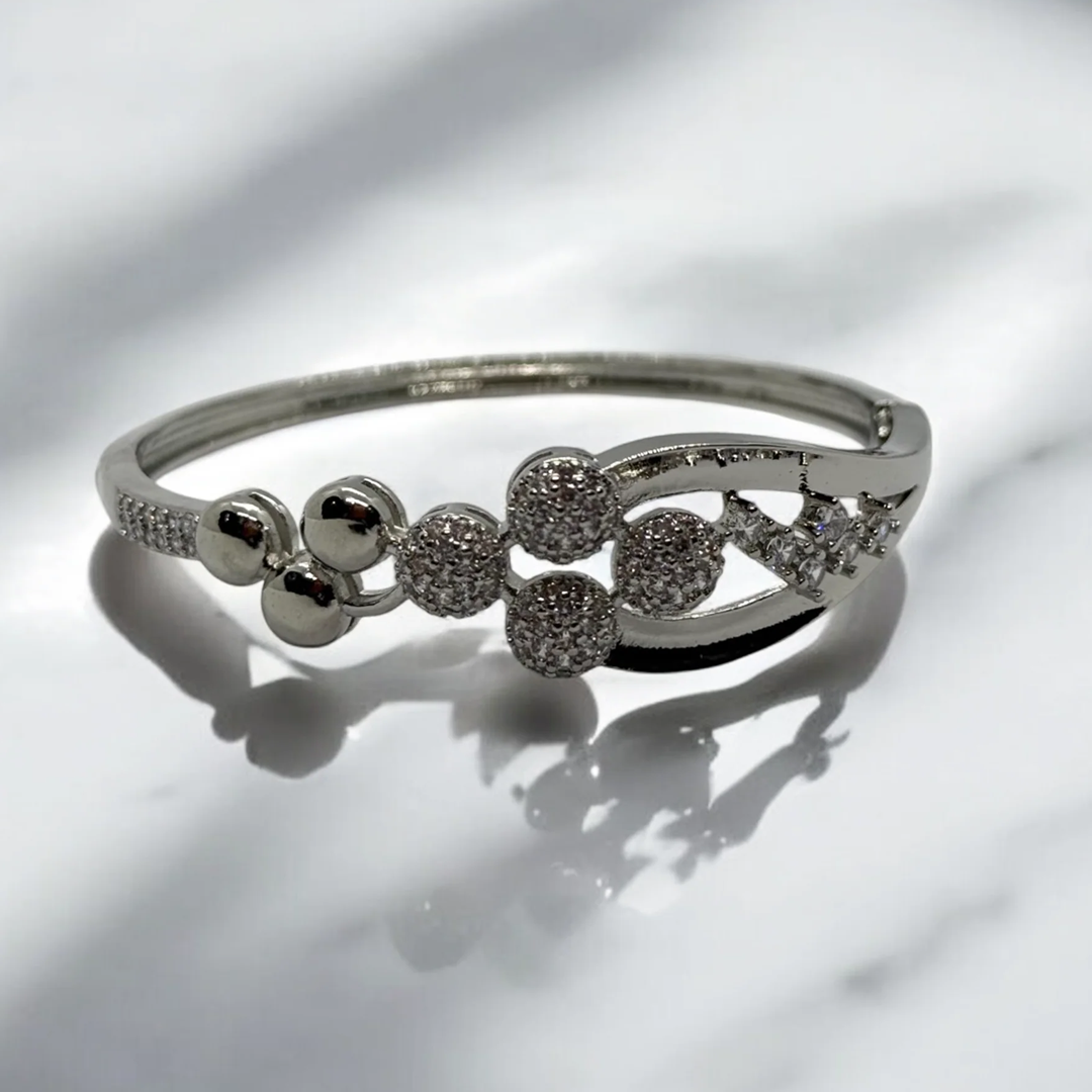 Dual-Tone Elegance Bangle