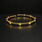 Golden Leaf Accent Bangle
