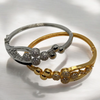 Dual-Tone Elegance Bangle