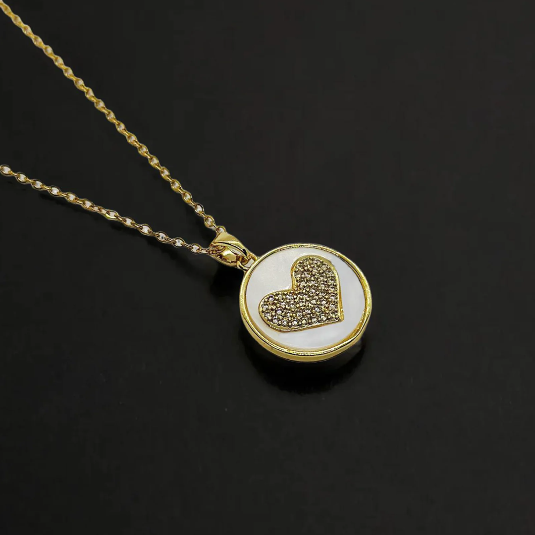 Plated Sterling Heart Pendant