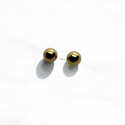 Mini Gold Ball Earrings
