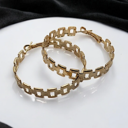 Fringe Hoop Earrings
