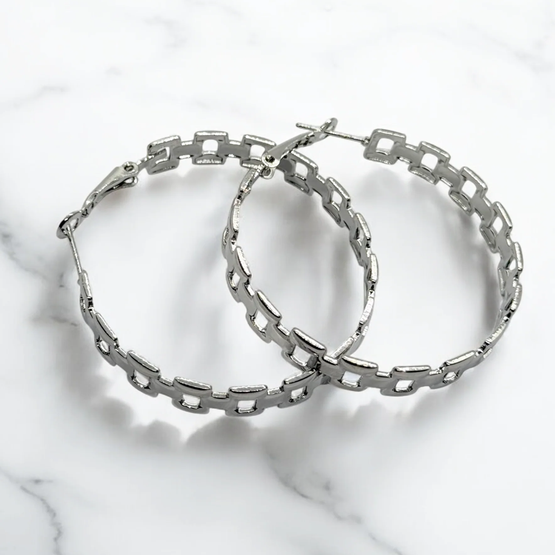Fringe Hoop Earrings