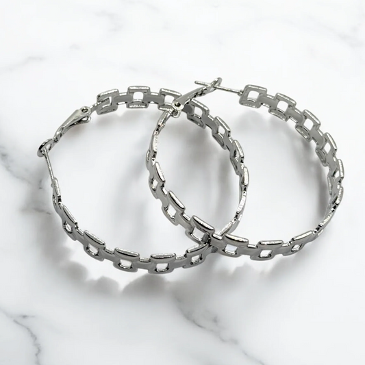 Fringe Hoop Earrings