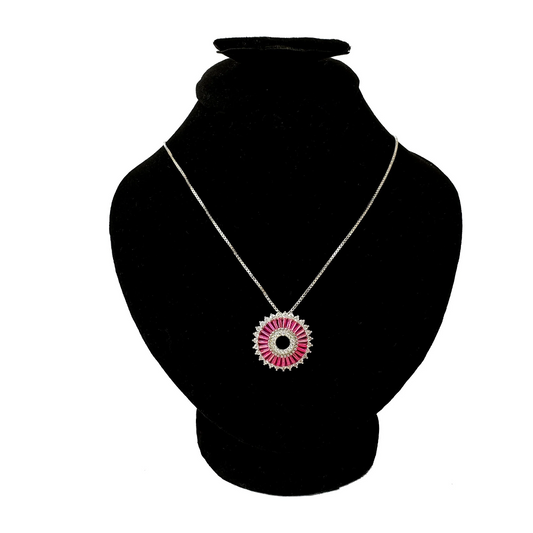 Fuchsia Stonelette Pendant
