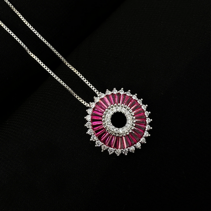 Fuchsia Stonelette Pendant