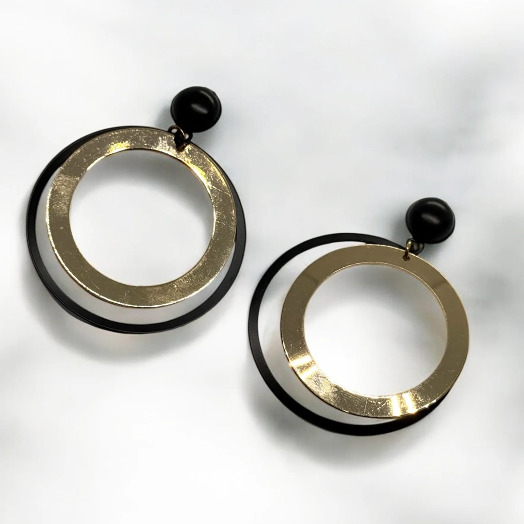 Metallic Drop Earrings