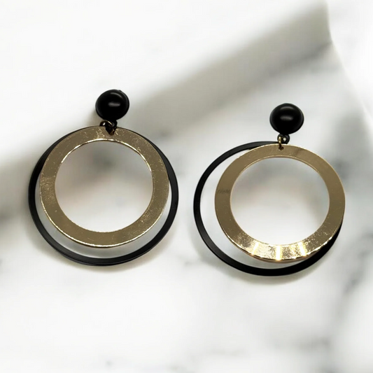 Metallic Drop Earrings