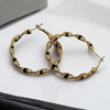 Twisted Big Hoop Earrings