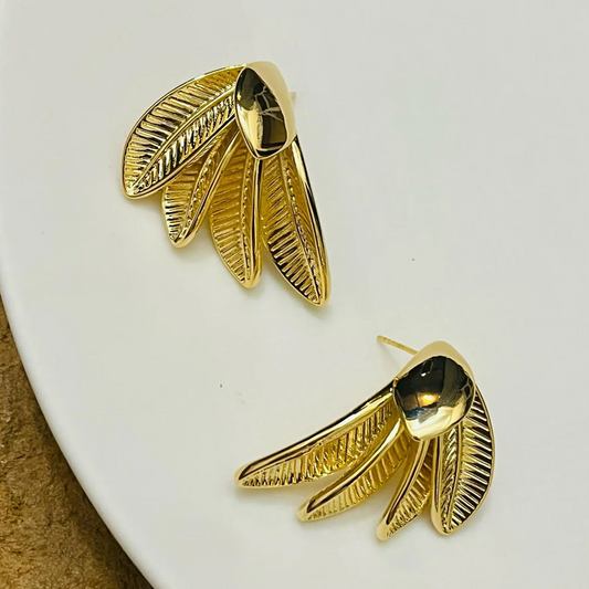 Leaf Stud Earrings