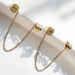 On Cuff Chain Earrings
