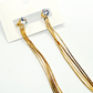 Elegant Gold Chain Earrings