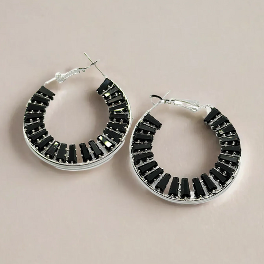 Crystal Hoop Earrings